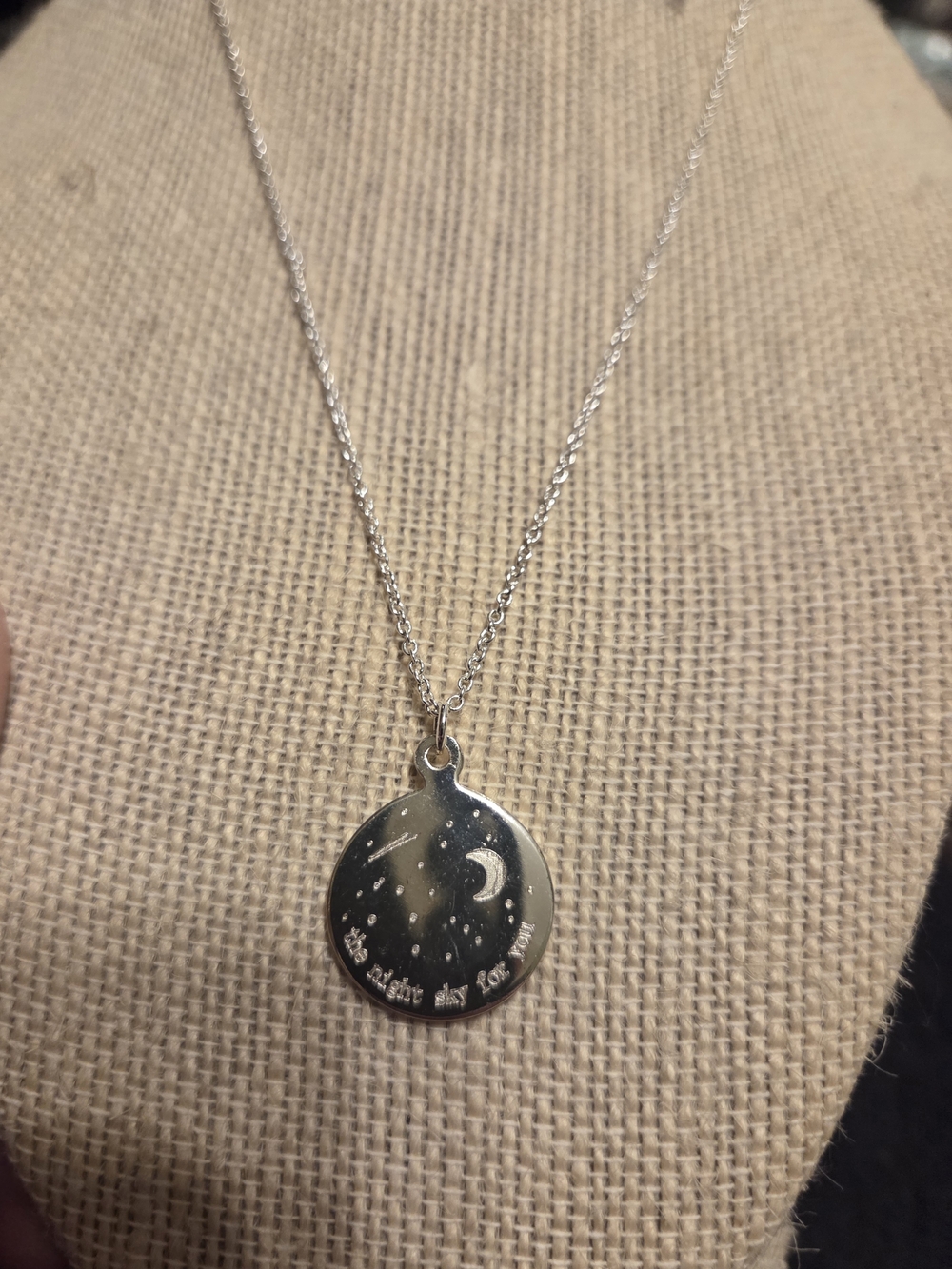 *last Call* Silver Moon and Stars Pendant Necklace - Women Jewelry